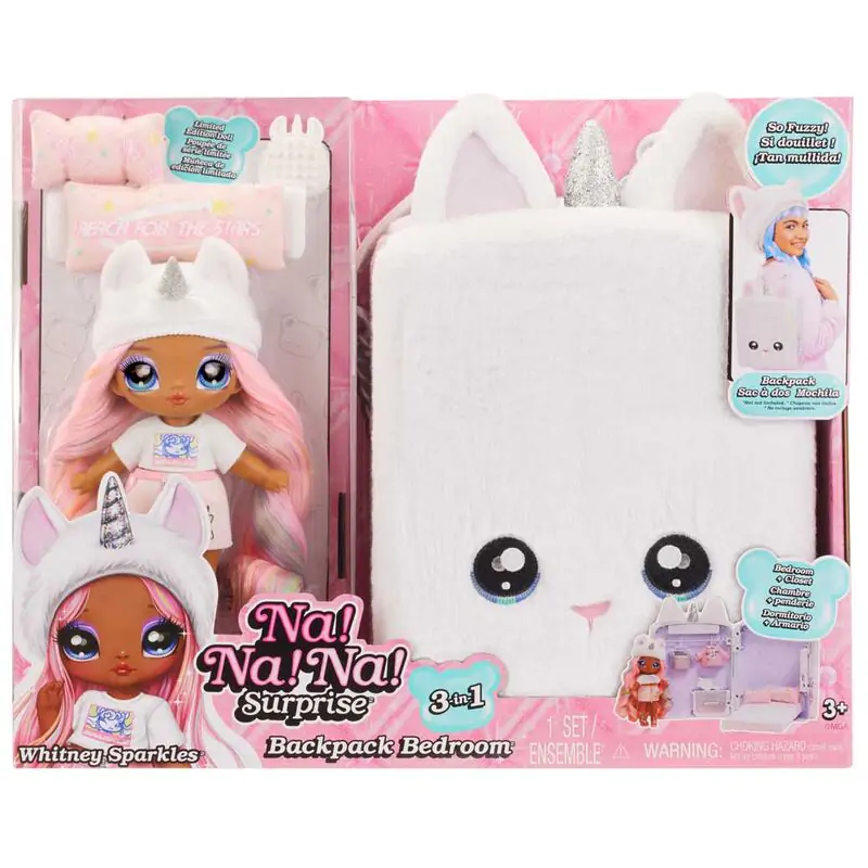 Na! Na! Na! Surprise Whitney Sparkles mini backpack playset + doll termékfotó