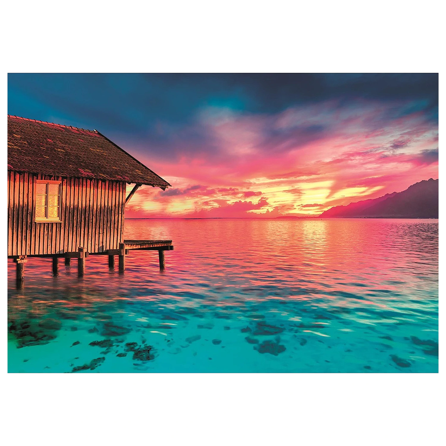 Sunset Paradise 500-piece Peace puzzle Clementoni product photo