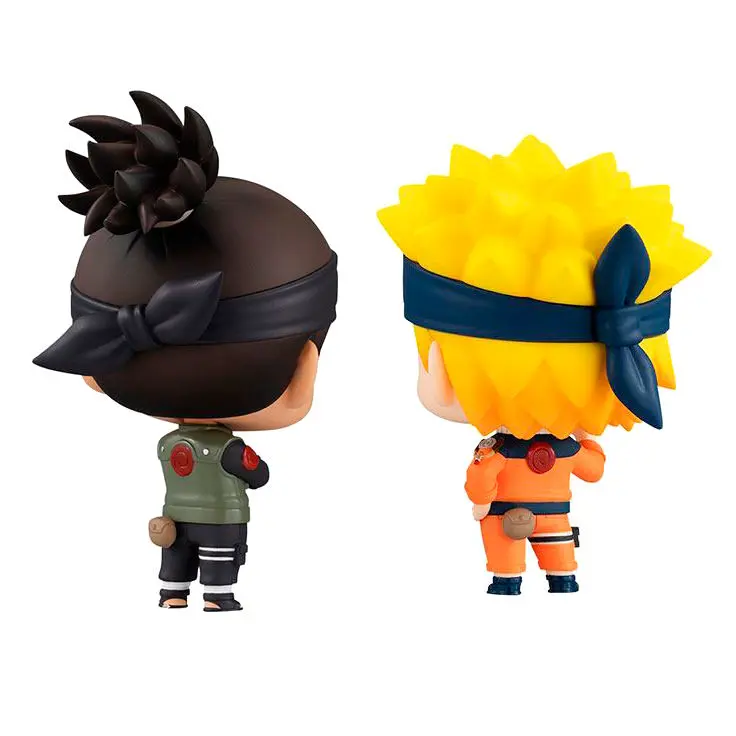 Naruto Chimimega Buddy Series Umino Iruka & Uzumaki pack 2 figures 7cm product photo