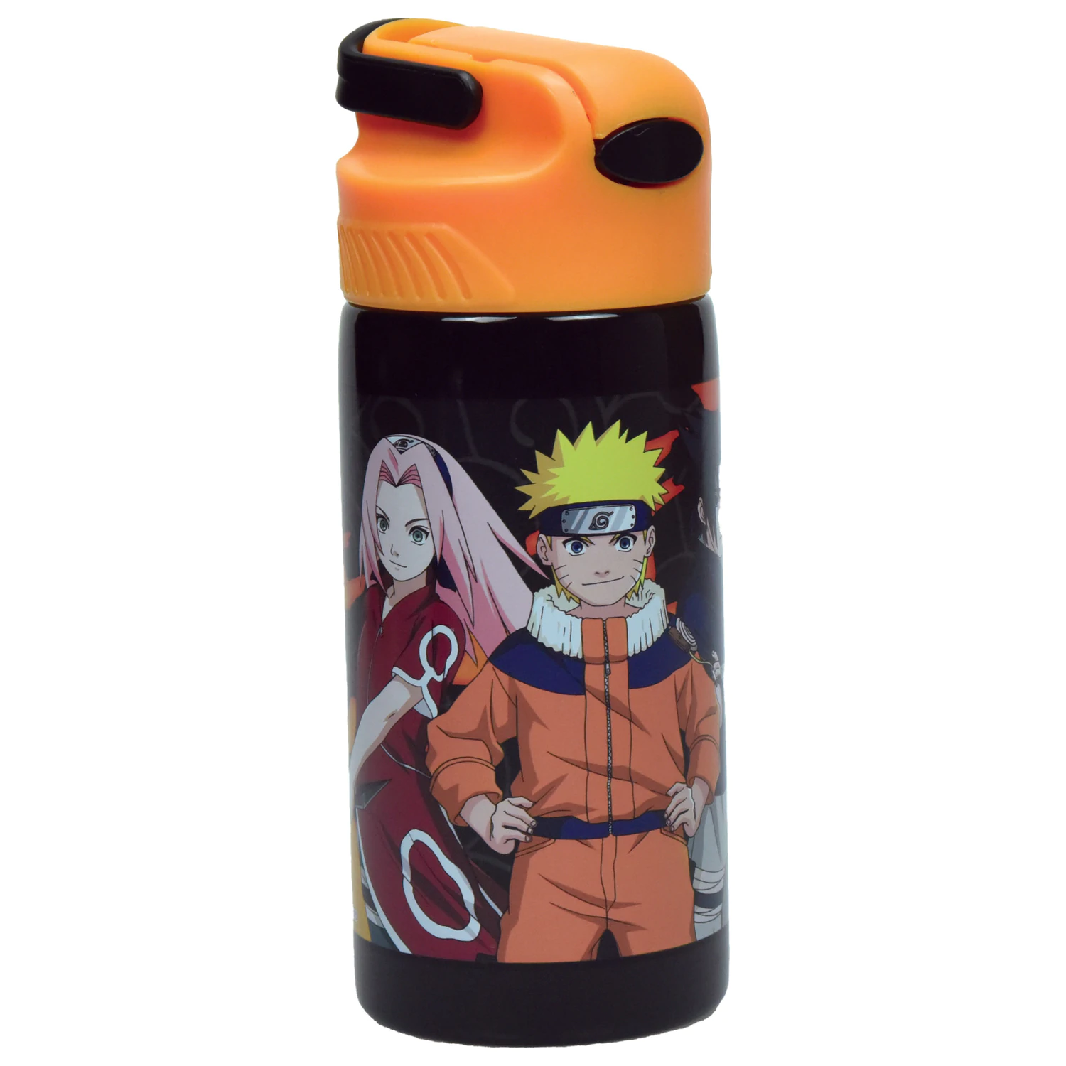 Naruto Fire Aluminum Straw Water Bottle with Hanger 500 ml product photo
