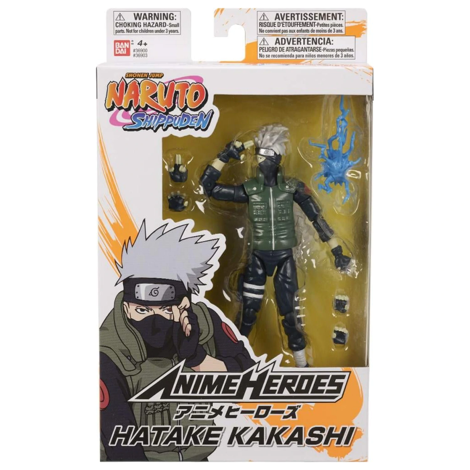 Naruto Hatake Kakashi Figure Anime Heroes 17cm product photo