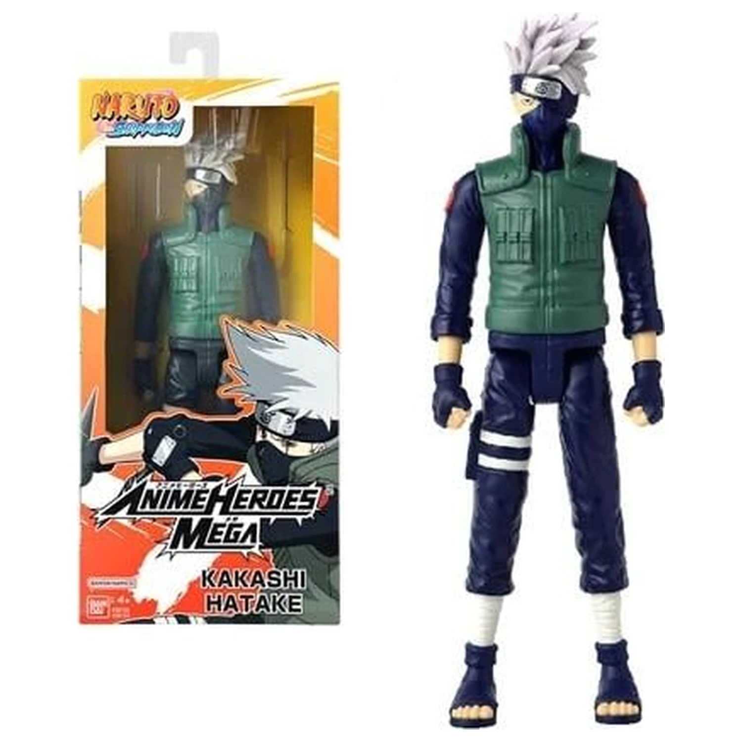 NARUTO Kakashi Anime Heroes Mega Figure 30cm product photo