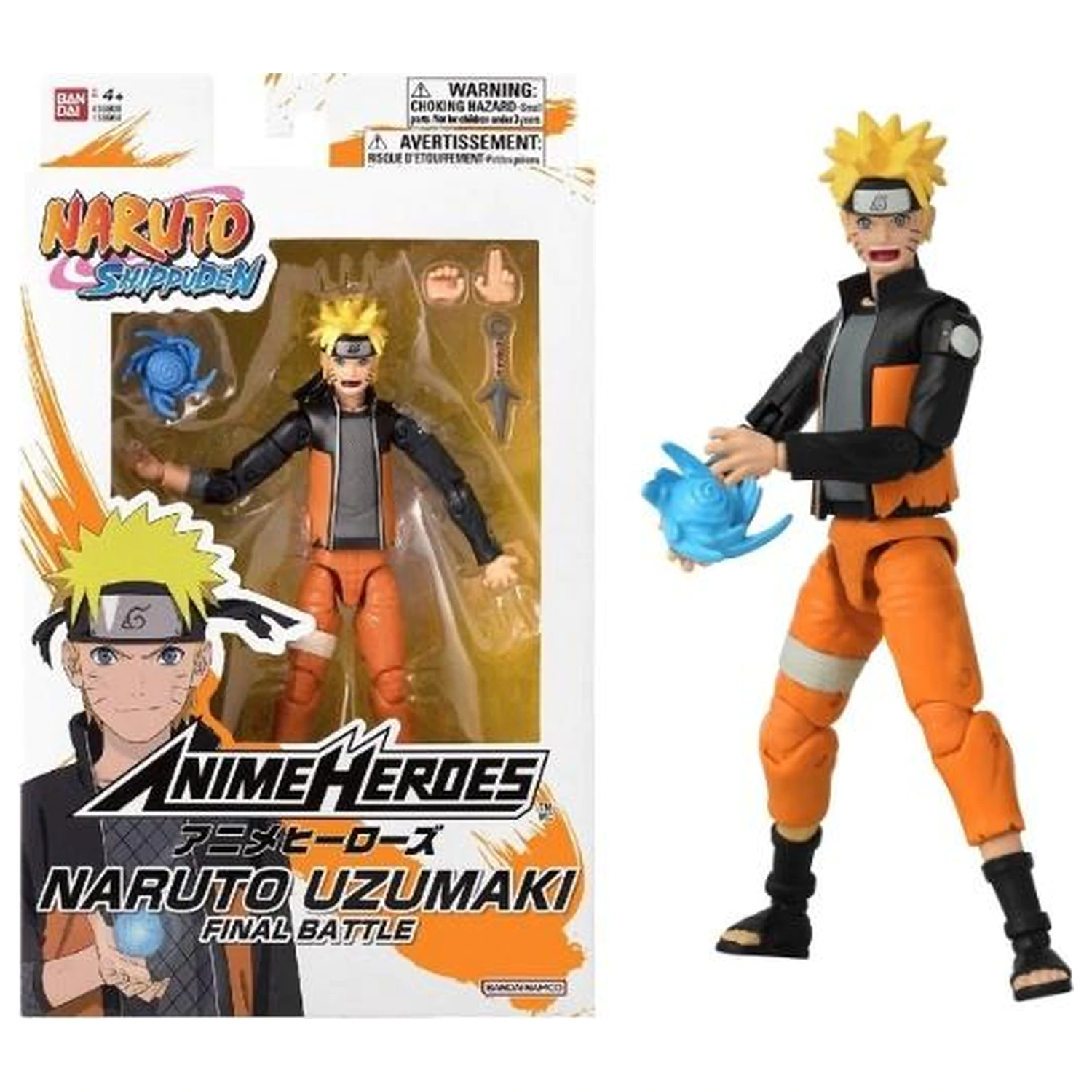 NARUTO Naruto "Final Battle" Figure Anime Heroes 17cm product photo