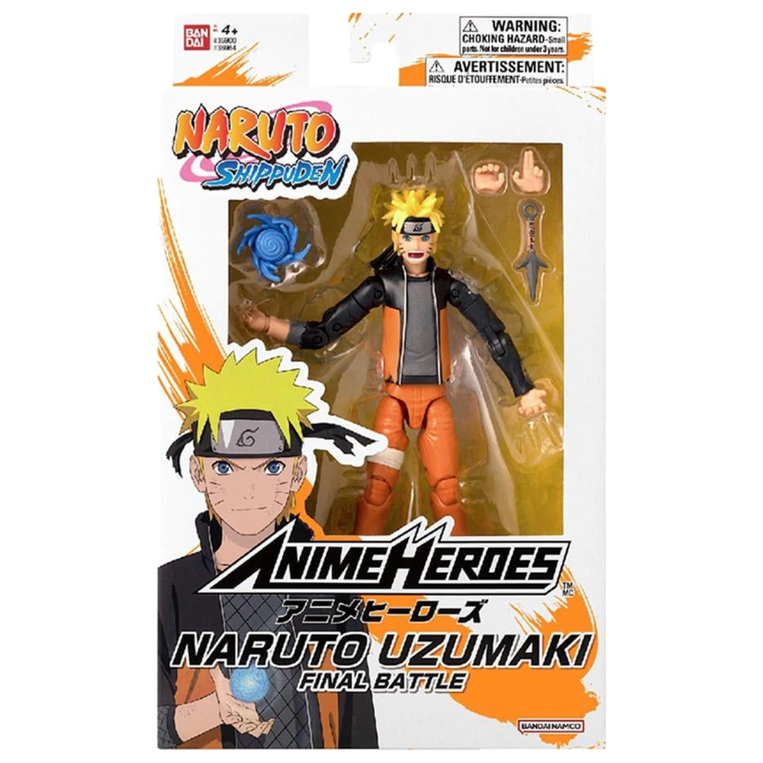 NARUTO Naruto "Final Battle" Figure Anime Heroes 17cm product photo