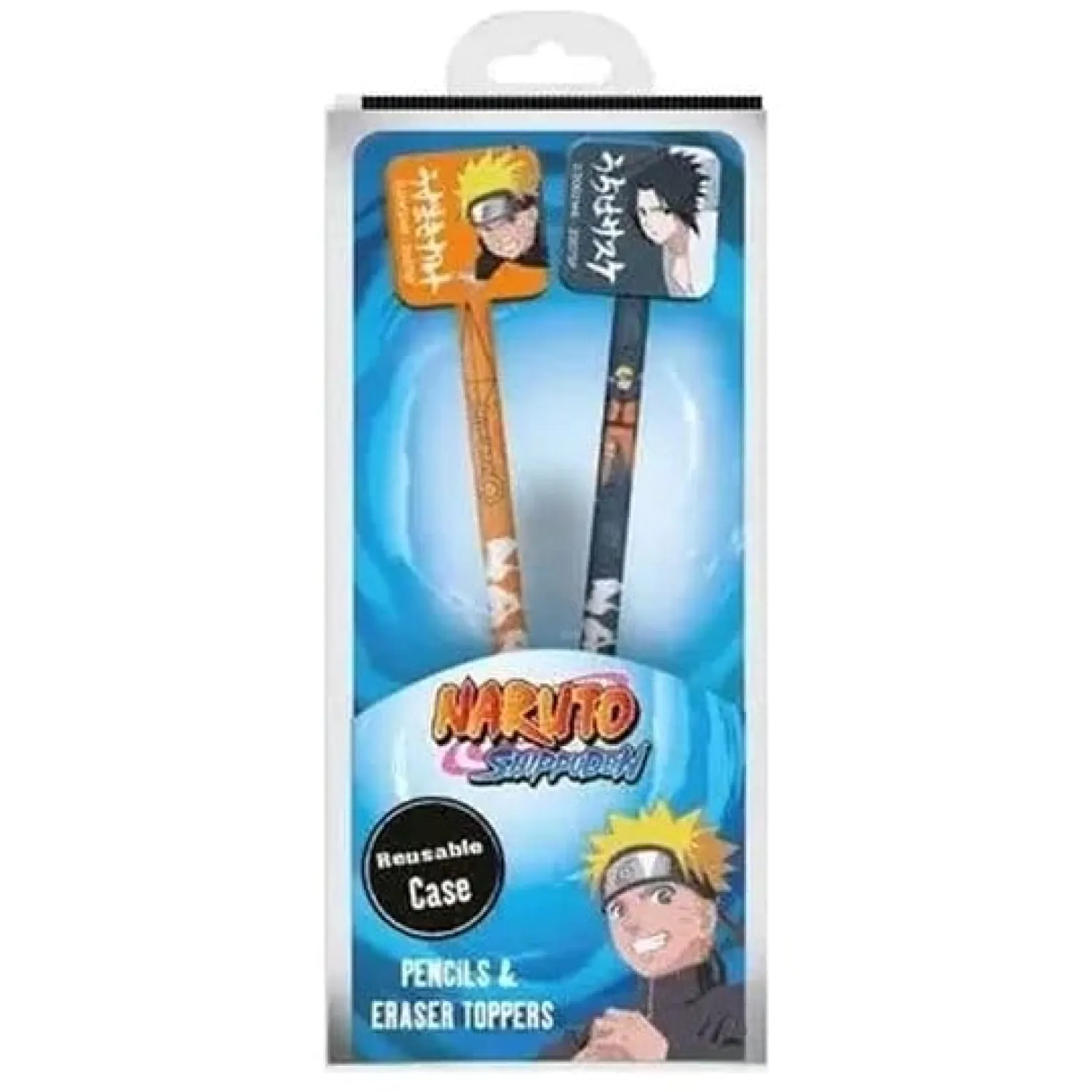 Naruto Pencils with Toppers Naruto & Sasuke product photo