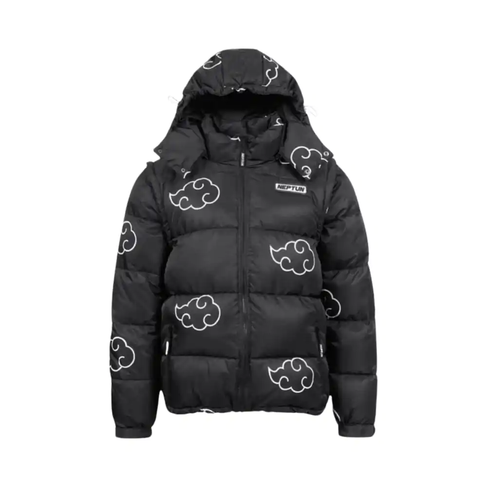 Naruto Puffer Jacket Akatsuki White termékfotó