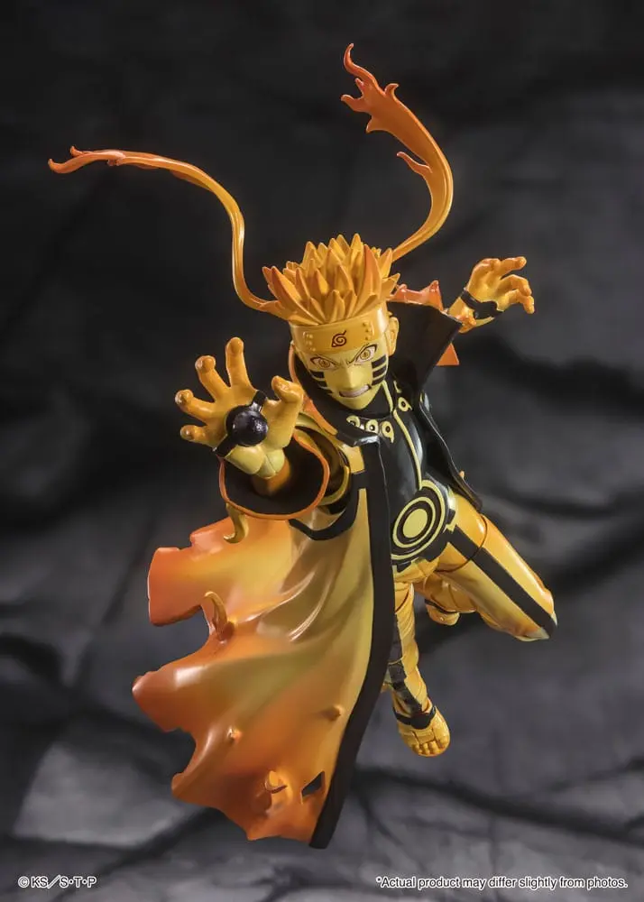Naruto S.H. Figuarts Action Figure Naruto Uzumaki (Kurama Link Mode) - Courageous Strength That Binds - 15 cm product photo