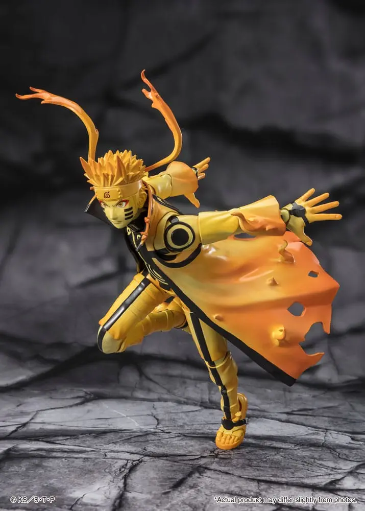 Naruto S.H. Figuarts Action Figure Naruto Uzumaki (Kurama Link Mode) - Courageous Strength That Binds - 15 cm product photo