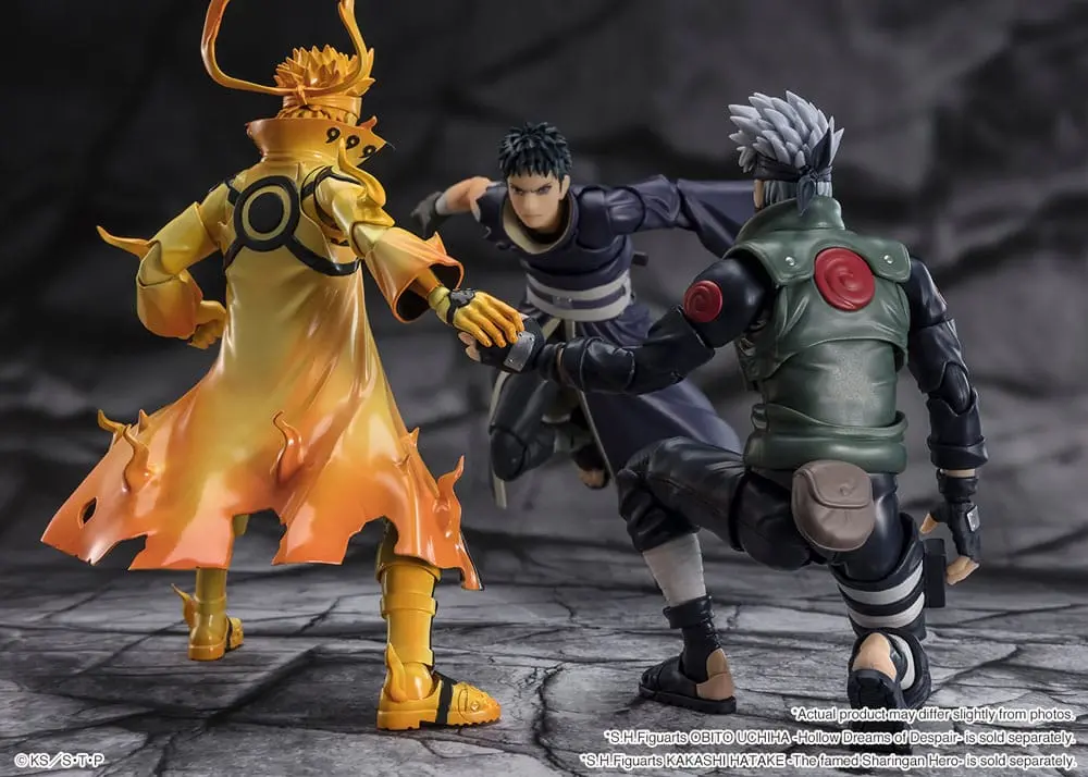 Naruto S.H. Figuarts Action Figure Naruto Uzumaki (Kurama Link Mode) - Courageous Strength That Binds - 15 cm product photo