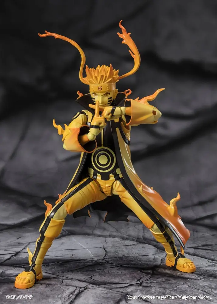 Naruto S.H. Figuarts Action Figure Naruto Uzumaki (Kurama Link Mode) - Courageous Strength That Binds - 15 cm product photo