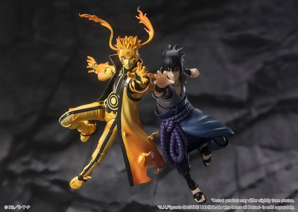 Naruto S.H. Figuarts Action Figure Naruto Uzumaki (Kurama Link Mode) - Courageous Strength That Binds - 15 cm product photo