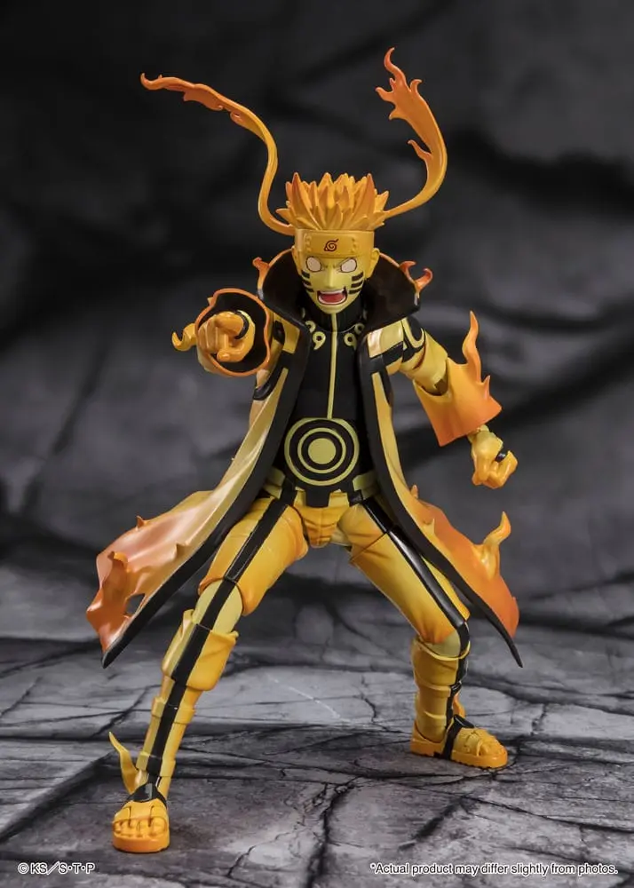 Naruto S.H. Figuarts Action Figure Naruto Uzumaki (Kurama Link Mode) - Courageous Strength That Binds - 15 cm product photo
