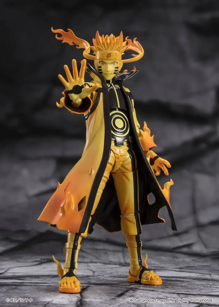 Naruto S.H. Figuarts Action Figure Naruto Uzumaki (Kurama Link Mode) - Courageous Strength That Binds - 15 cm product photo
