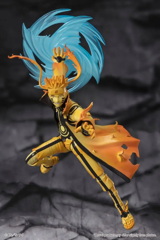 Naruto S.H. Figuarts Action Figure Naruto Uzumaki (Kurama Link Mode) - Courageous Strength That Binds - 15 cm product photo