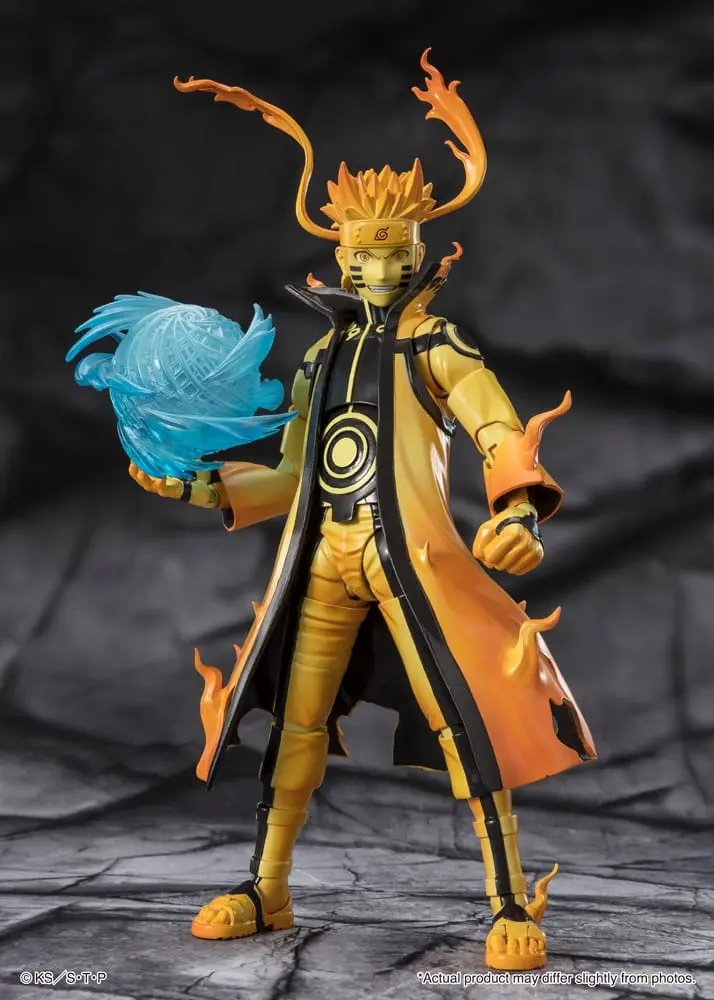 Naruto S.H. Figuarts Action Figure Naruto Uzumaki (Kurama Link Mode) - Courageous Strength That Binds - 15 cm product photo