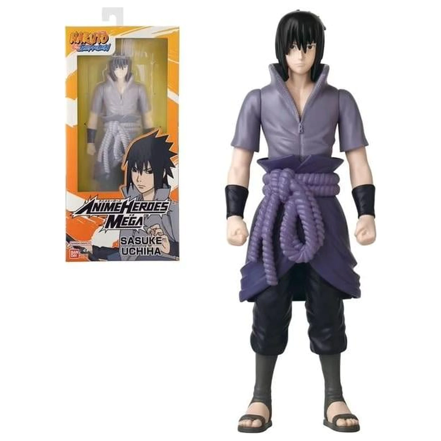 NARUTO Sasuke Anime Heroes Mega Figure 30cm product photo