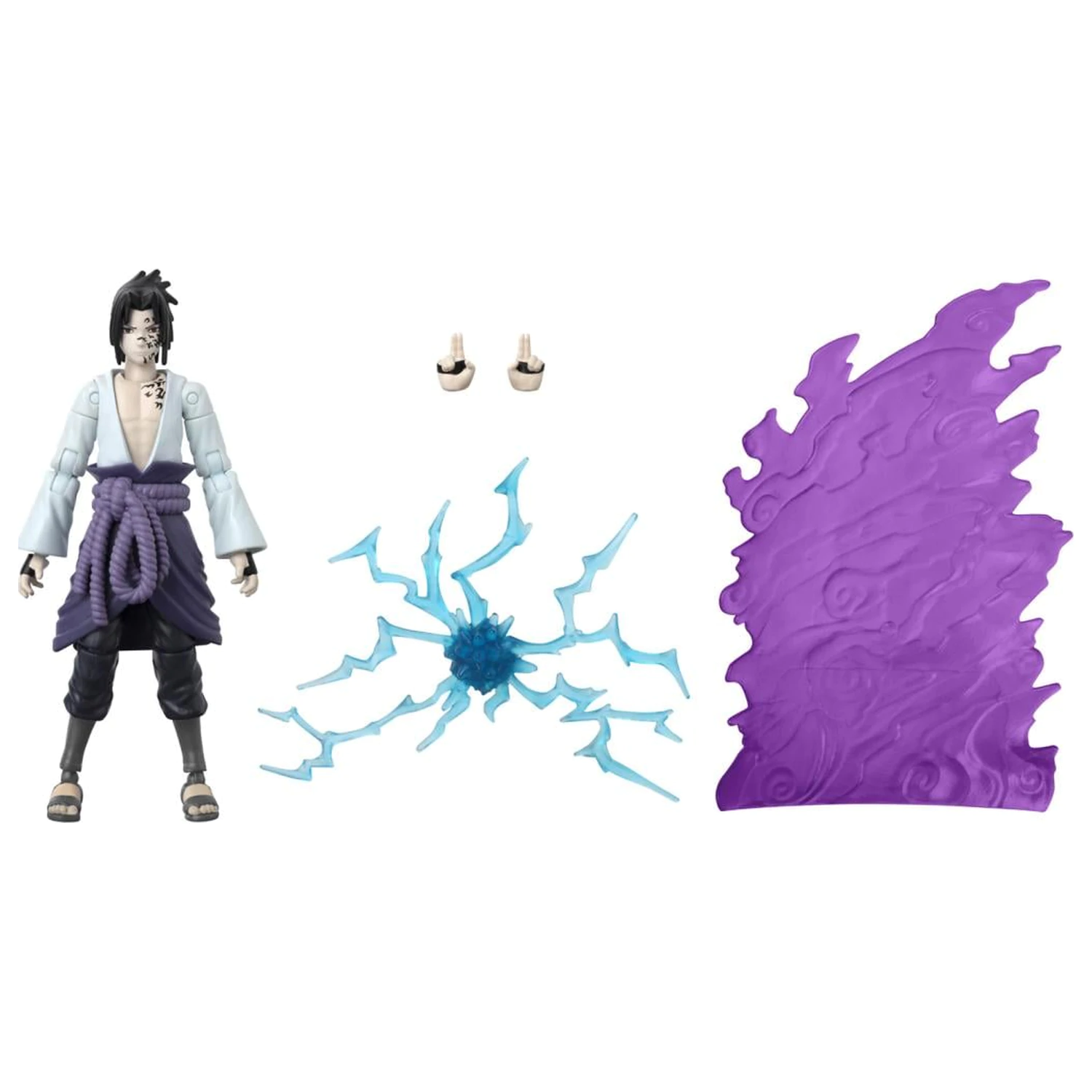 NARUTO Sasuke with transf. effect Figure Anime Heroes Beyond 17cm product photo