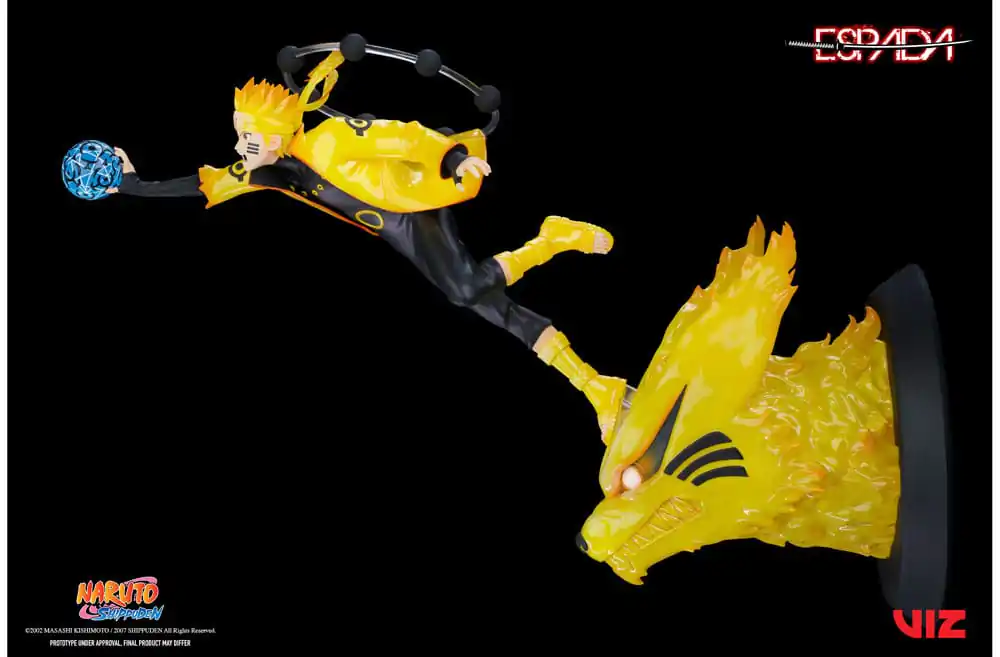 Naruto Shippuden PVC Magnet Statue 1/8 Naruto Uzumaki & Kurama 28 cm product photo
