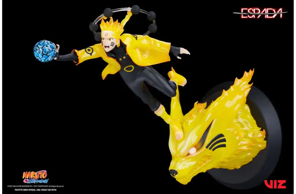 Naruto Shippuden PVC Magnet Statue 1/8 Naruto Uzumaki & Kurama 28 cm product photo