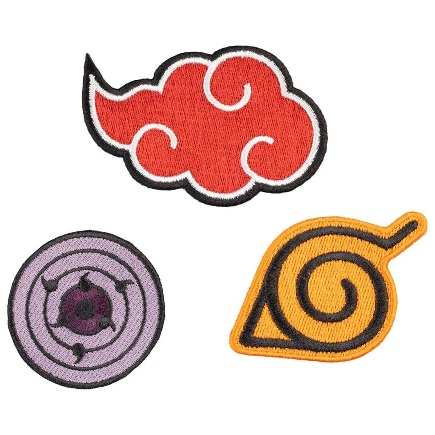 Naruto Shippuden set of 3 patches product photo