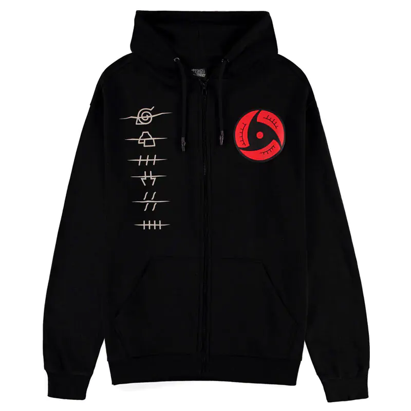 Naruto Shippuden Akatsuki Symbols zipper hoodie product photo