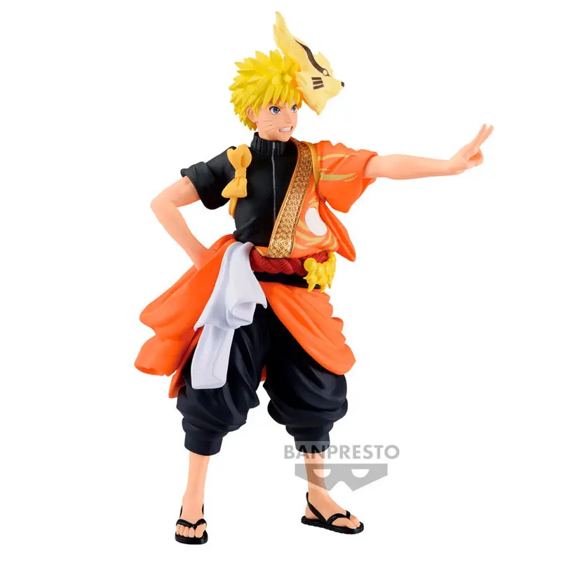 Naruto Shippuden Animation 20Th Anniversary Costume Naruto Uzumaki figure 16cm product photo