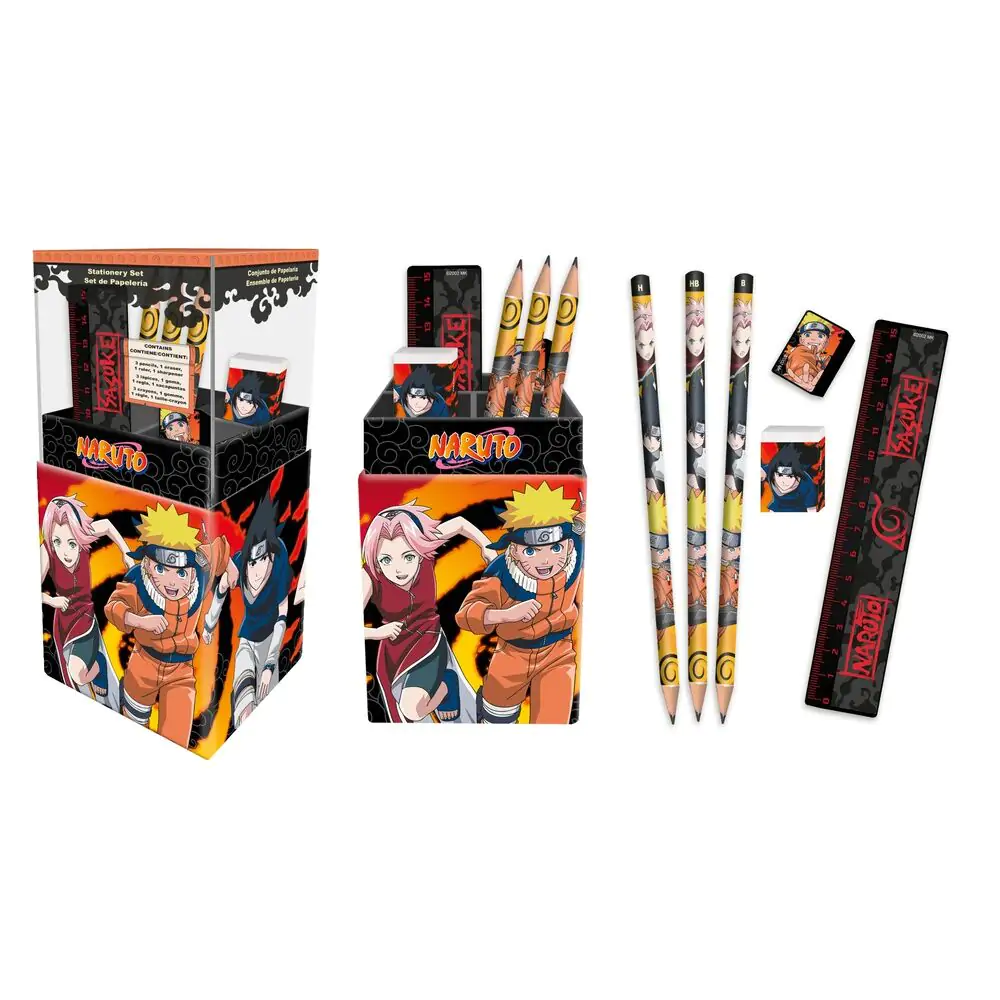 Naruto Shippuden Pencil holders with stationery termékfotó