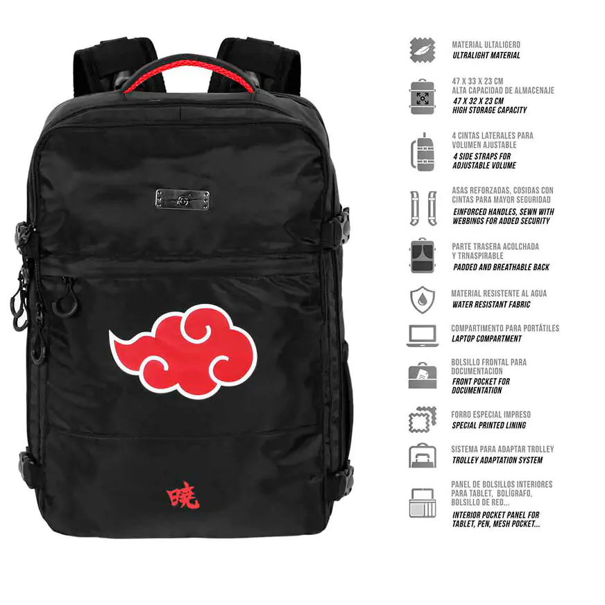 Naruto Shippuden Clouds backpack 49cm termékfotó