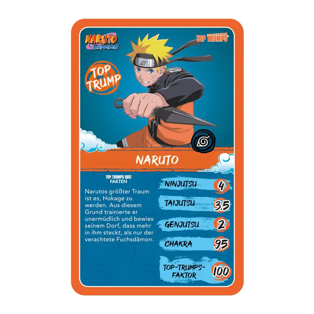 Naruto Shippuden Collectible Card Game Top Trumps Quiz Anime Collectible *German Version* termékfotó