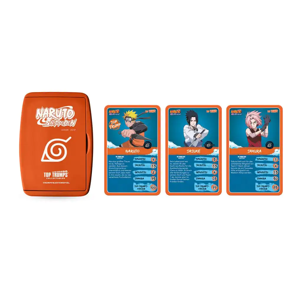 Naruto Shippuden Collectible Card Game Top Trumps Quiz Anime Collectible *German Version* termékfotó