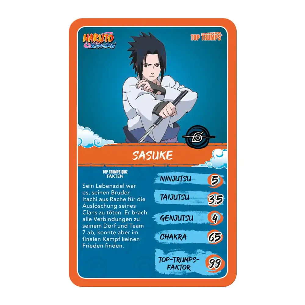 Naruto Shippuden Collectible Card Game Top Trumps Quiz Anime Collectible *German Version* product photo