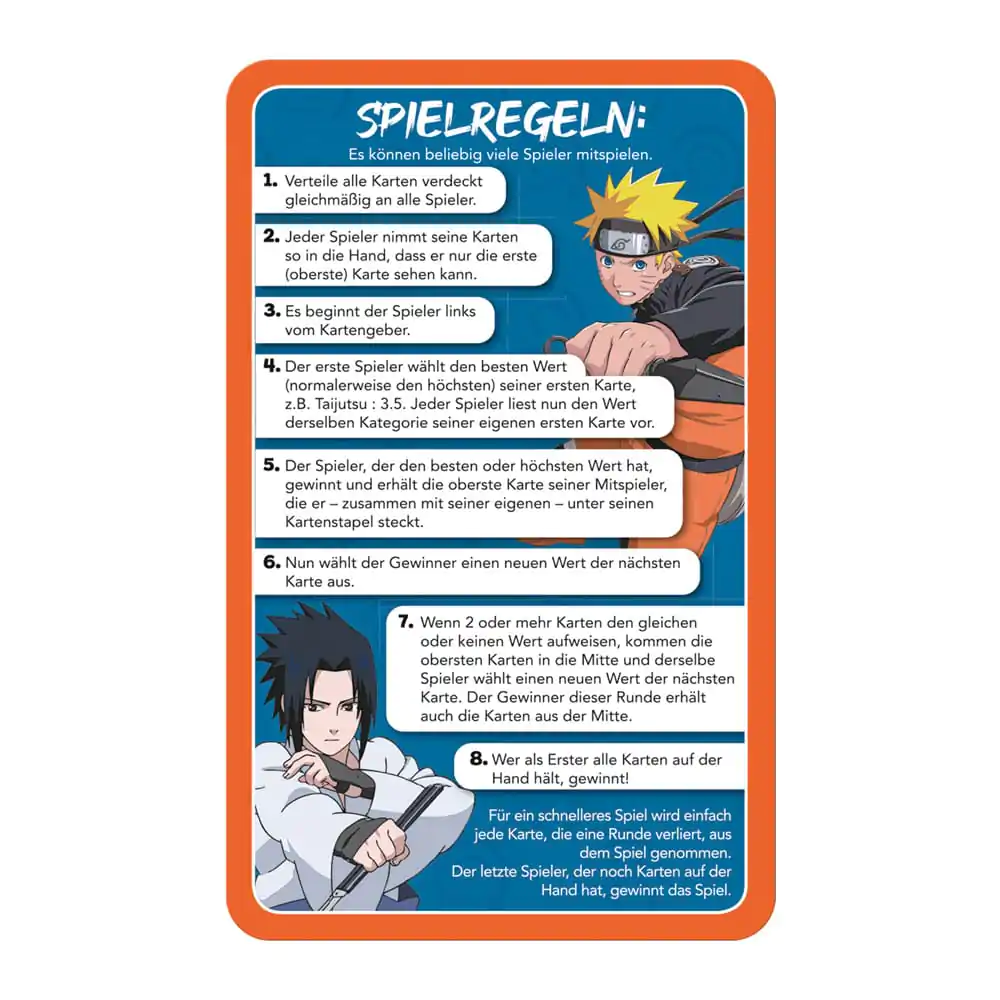 Naruto Shippuden Collectible Card Game Top Trumps Quiz Anime Collectible *German Version* termékfotó