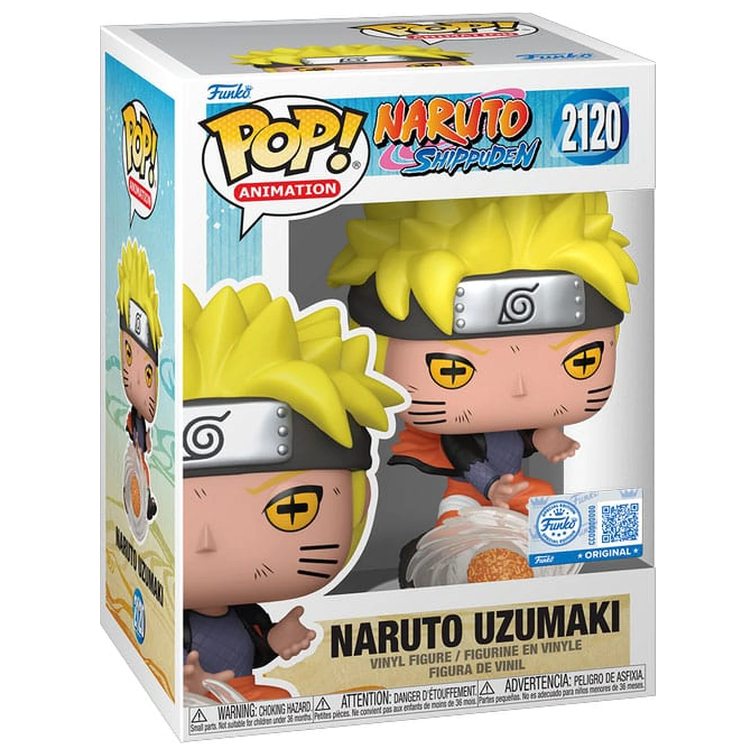 Naruto Shippuden Funko POP! Animation Vinyl Figures Naruto Uzumaki (Lava Release Rasenshuriken) 9 cm product photo