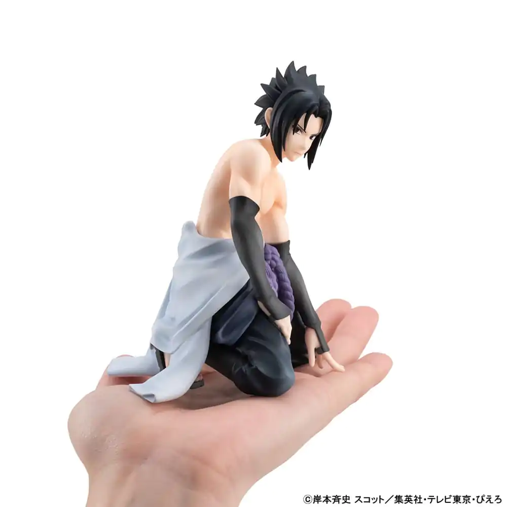 Naruto Shippuden G.E.M. Series PVC Statue Sasuke Palm Size 12 cm           product photo