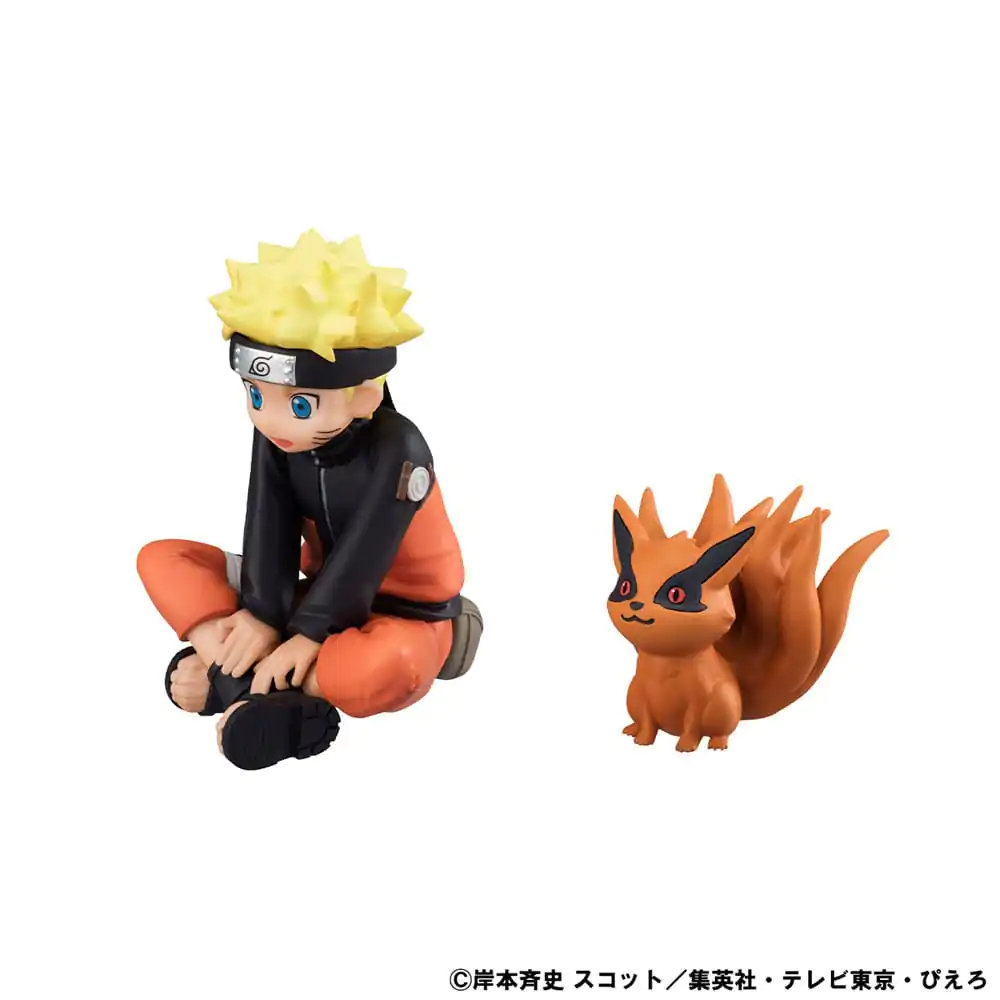 Naruto Shippuden Gaiden G.E.M. Series PVC Statue Naruto Uzumaki &amp; Biju Set 7 cm product photo