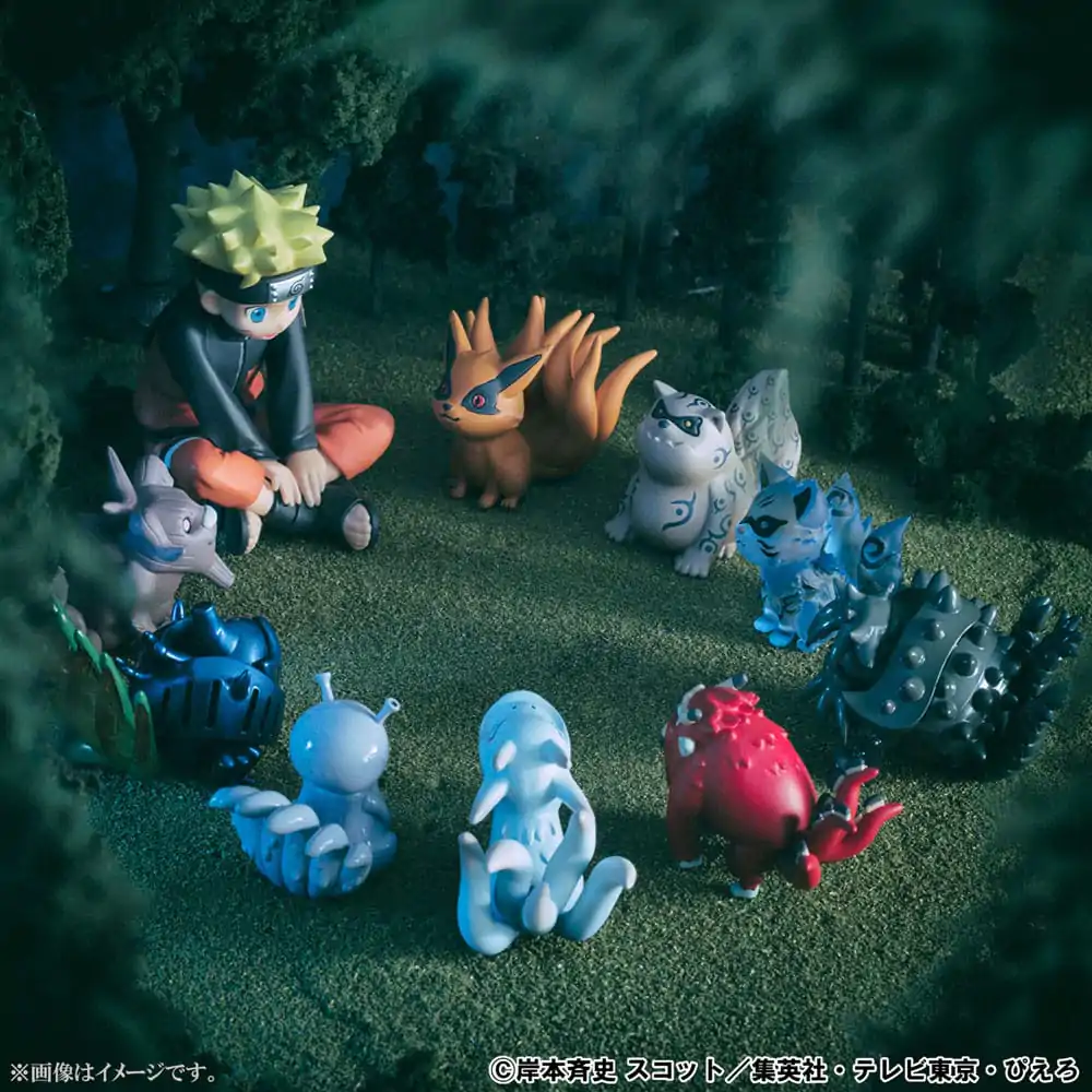 Naruto Shippuden Gaiden G.E.M. Series PVC Statue Naruto Uzumaki &amp; Biju Set 7 cm product photo