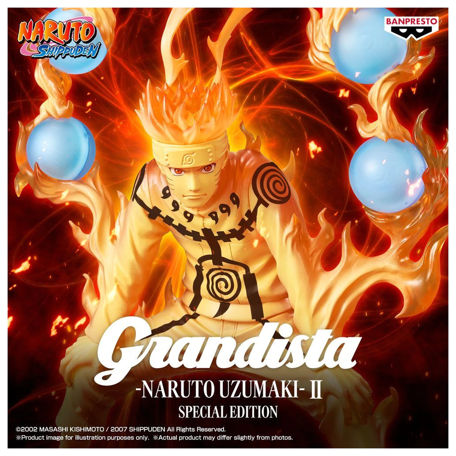 Naruto Shippuden Grandista II Special Edition Naruto Uzumaki figure 27cm product photo