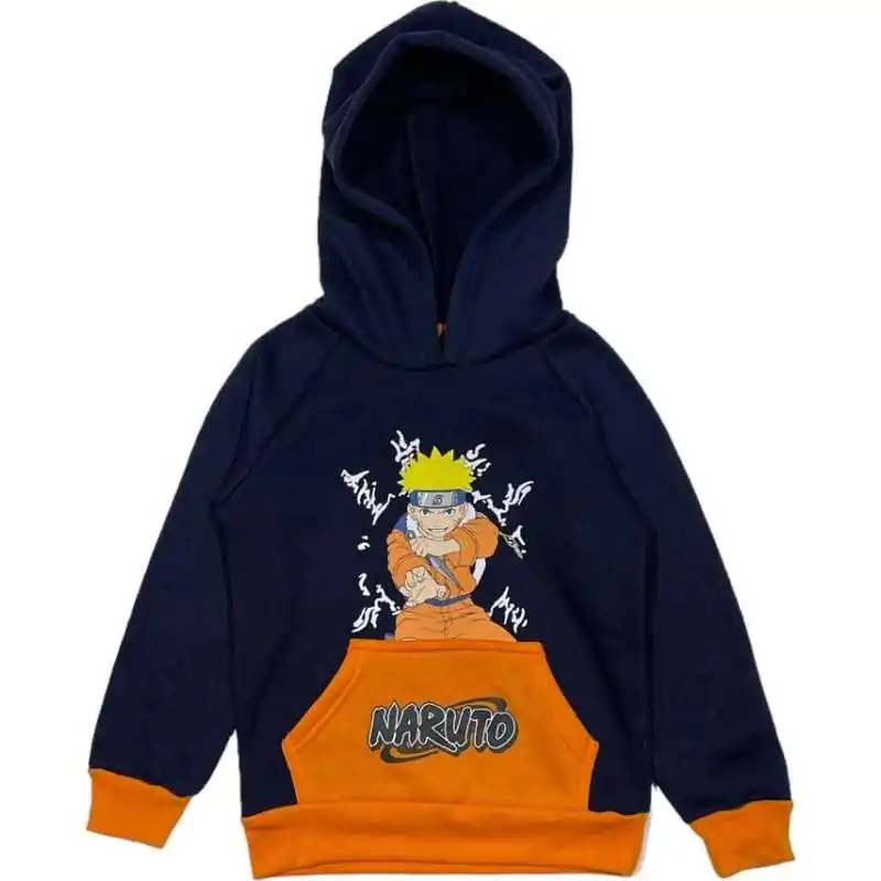 Naruto Shippuden blue-orange kids hoodie termékfotó