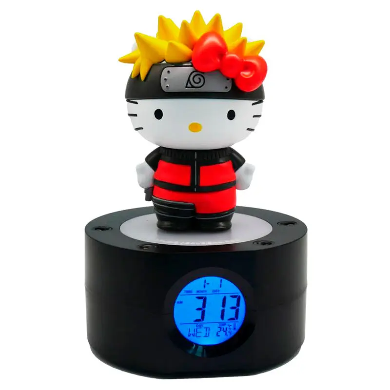 Naruto Shippuden Hello Kitty Alarm clock figure 17cm product photo