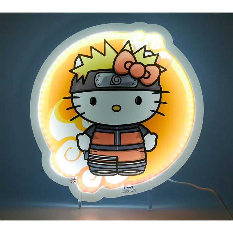 Naruto Shippuden Hello Kitty neon lamp product photo