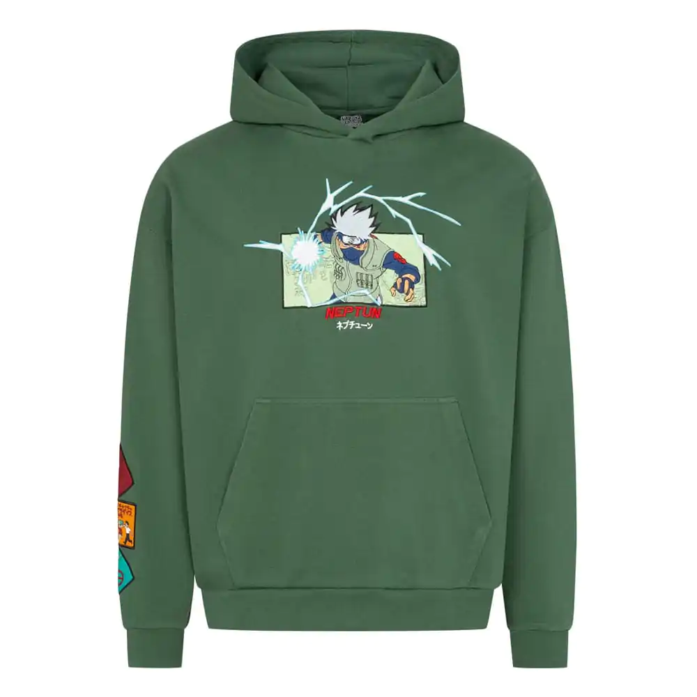 Naruto Shippuden Hooded Sweater Graphic Green termékfotó