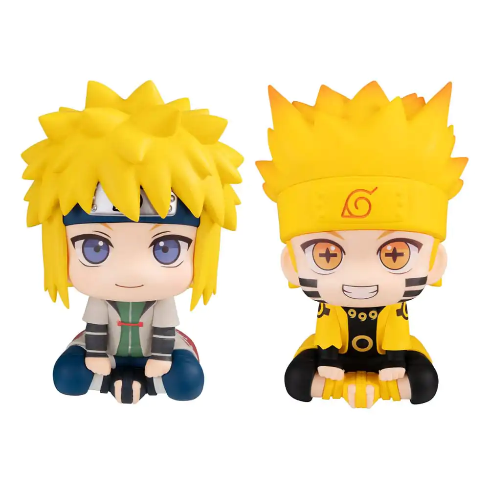 Naruto Shippuden Look Up PVC Statue Naruto Uzumaki Six Paths Sage Mode & Minato Namikaze 11 cm (with gift) product photo