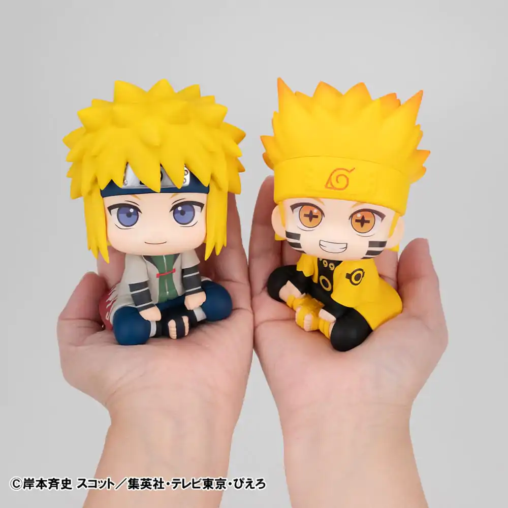 Naruto Shippuden Look Up PVC Statue Naruto Uzumaki Six Paths Sage Mode & Minato Namikaze 11 cm (with gift) product photo