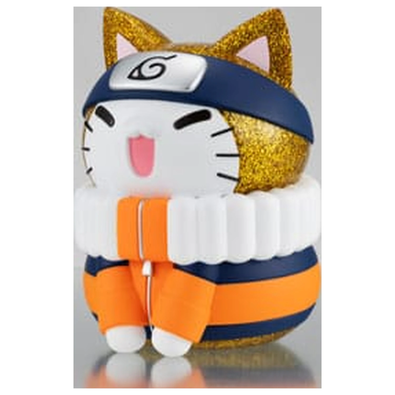 Naruto Shippuden Mega Cat Project Nyanto! Giant Nyaruto Series Trading Figure Naruto Uzumaki Gold Ver. 10 cm   product photo