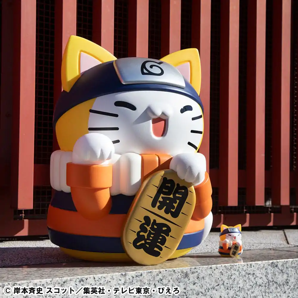 Naruto Shippuden Mega Cat Project Nyanto! The Big Nyaruto Series Trading Figure Nyaruto Fortune Cats Giant Ver. 34 cm product photo
