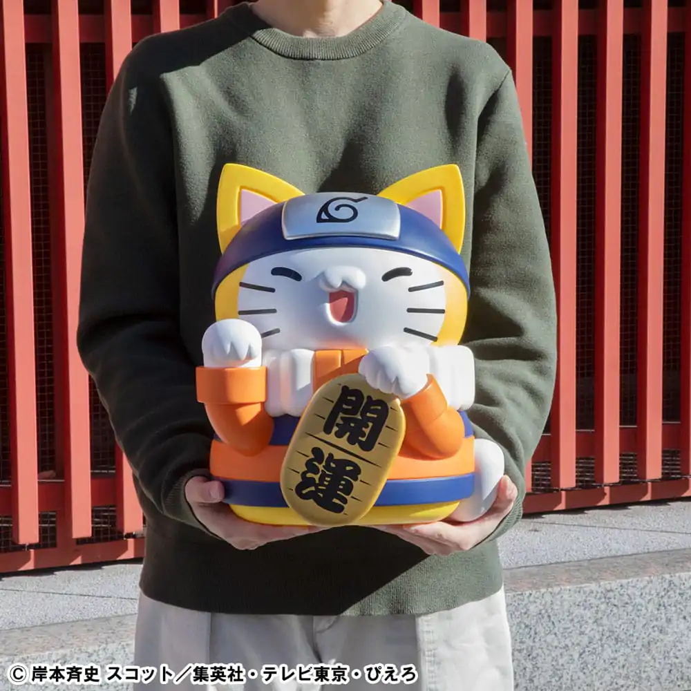 Naruto Shippuden Mega Cat Project Nyanto! The Big Nyaruto Series Trading Figure Nyaruto Fortune Cats Giant Ver. 34 cm product photo