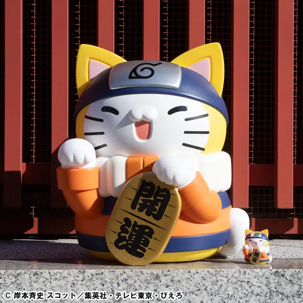 Naruto Shippuden Mega Cat Project Nyanto! The Big Nyaruto Series Trading Figure Nyaruto Fortune Cats Giant Ver. 34 cm product photo