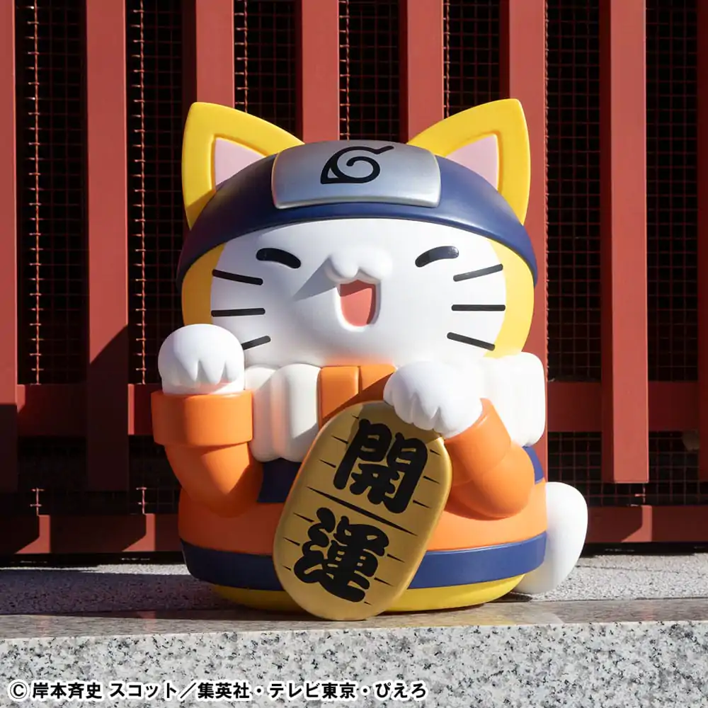 Naruto Shippuden Mega Cat Project Nyanto! The Big Nyaruto Series Trading Figure Nyaruto Fortune Cats Giant Ver. 34 cm product photo