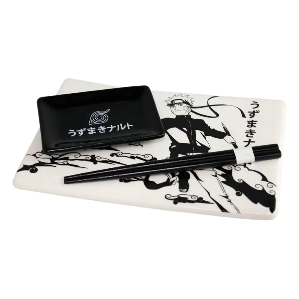 Naruto Shippuden Ceramic Sushi Set with Chopsticks Naruto product photo