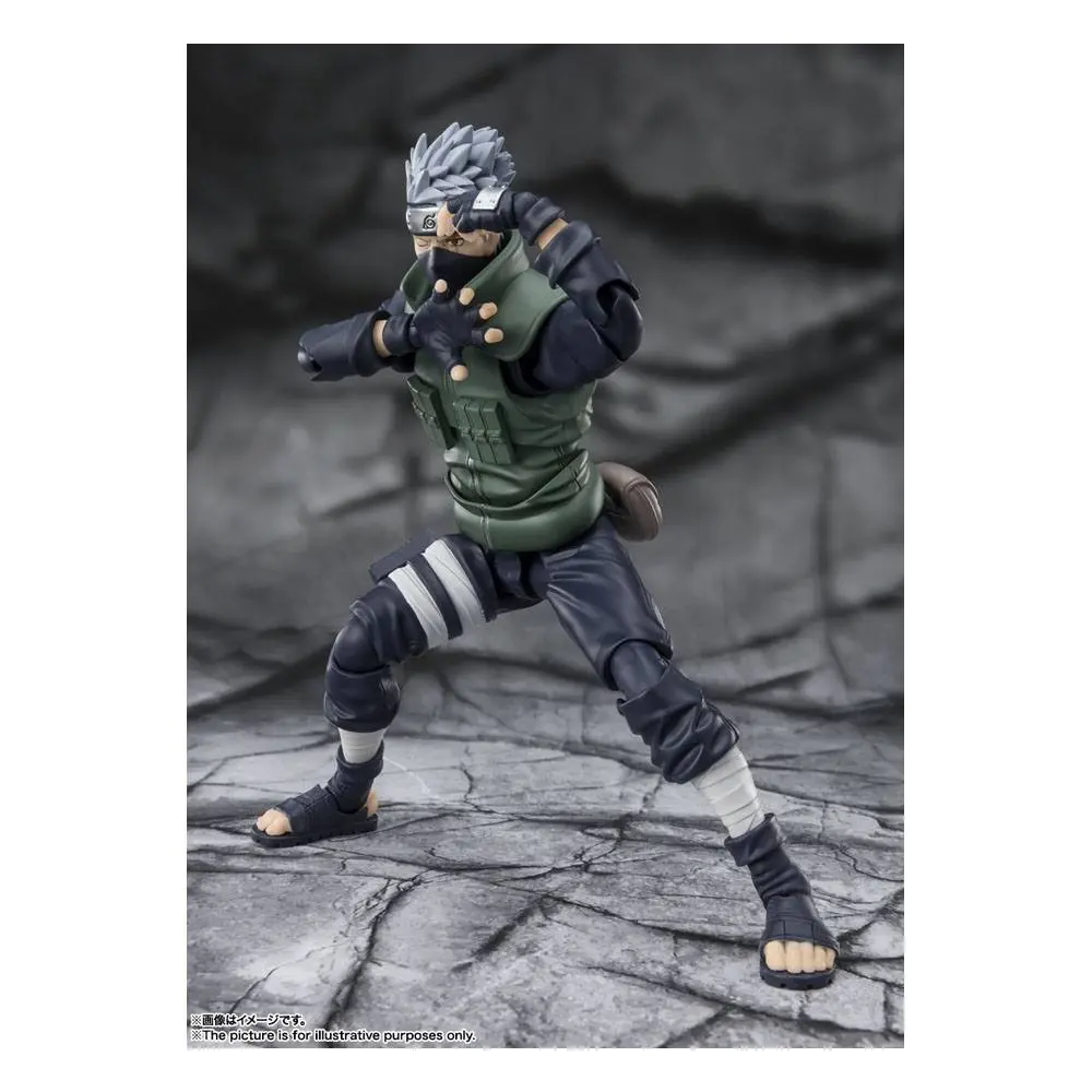 Naruto Shippuden S.H. Figuarts Action Figure Kakashi Hatake -The famed Sharingan Hero- 16 cm product photo